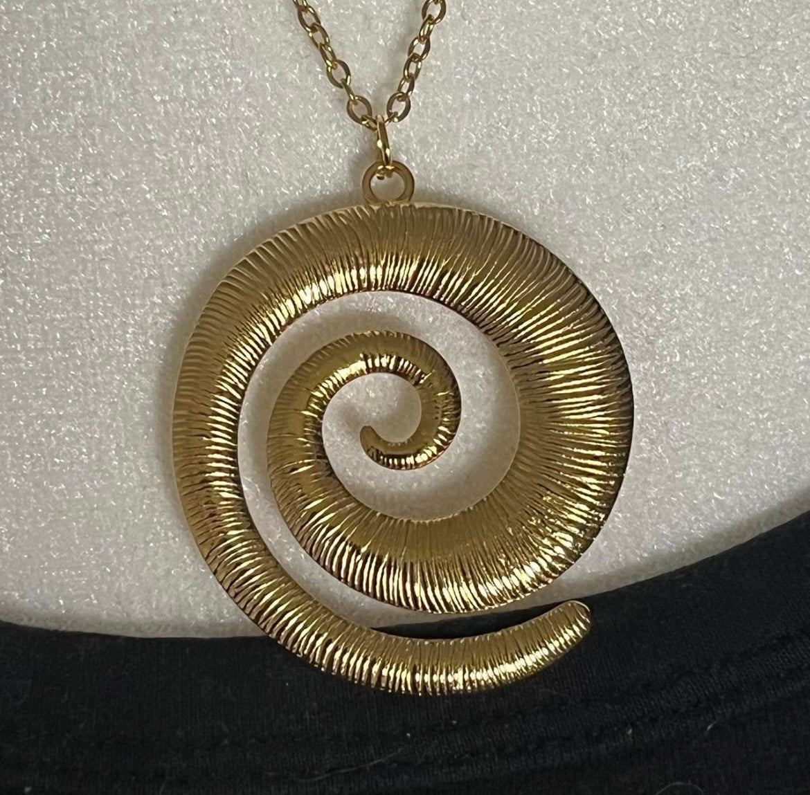 The Spiral Statement Necklace