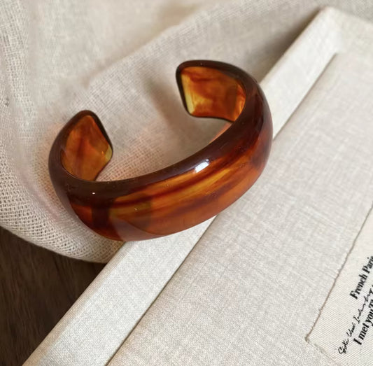 Brown Vintage Cuff Bangle