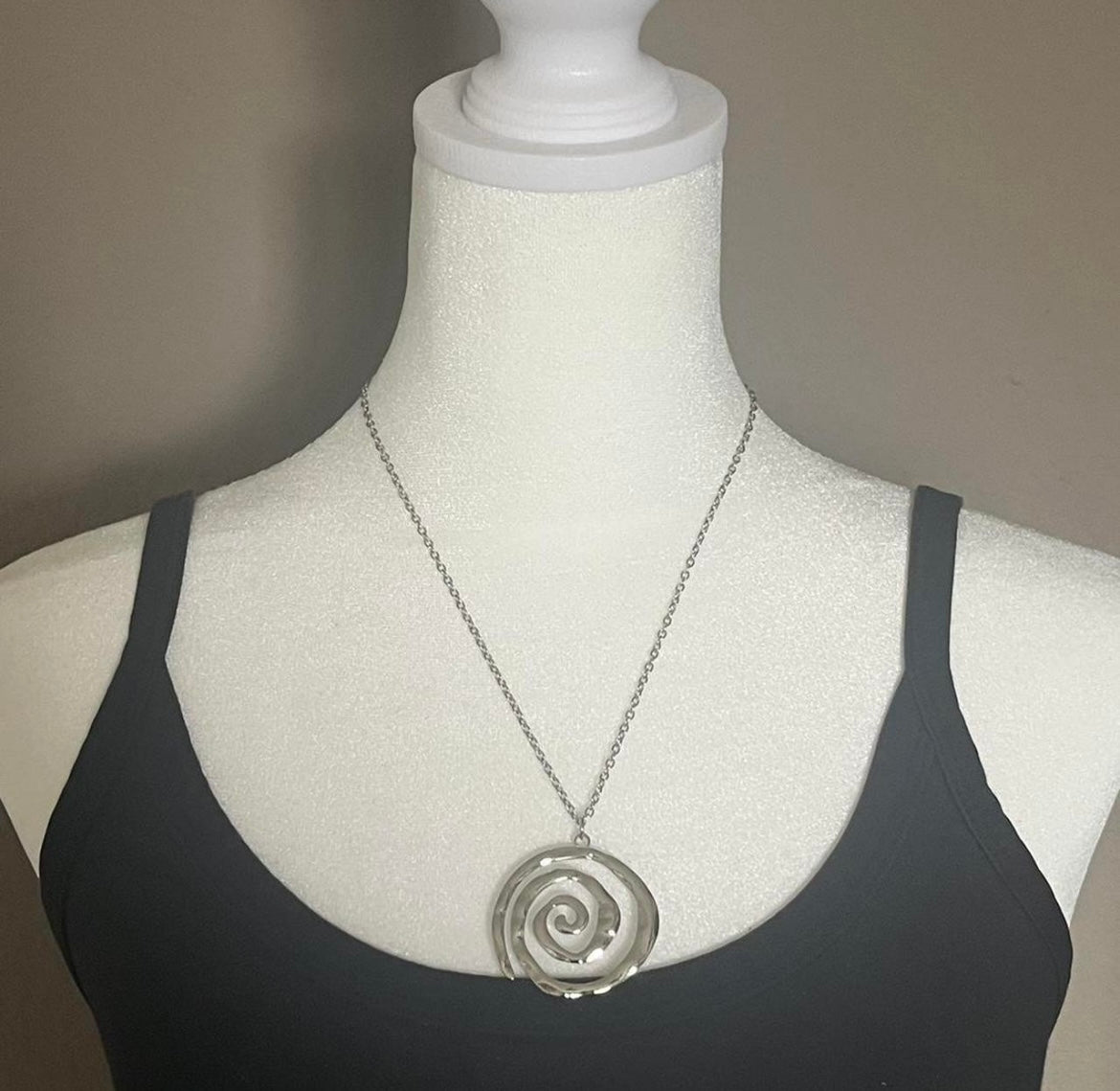 The Swirl Statement Necklace