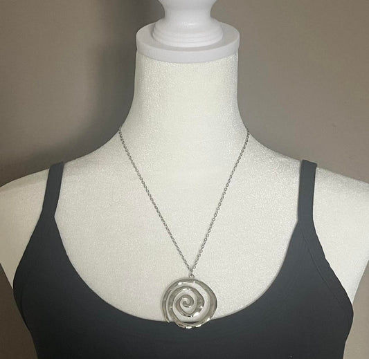 The Swirl Statement Necklace