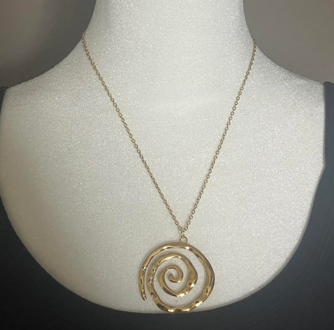 The Swirl Statement Necklace