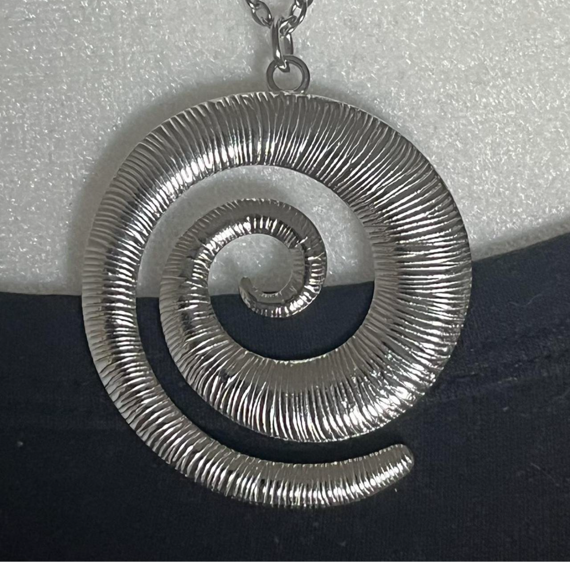 The Spiral Statement Necklace