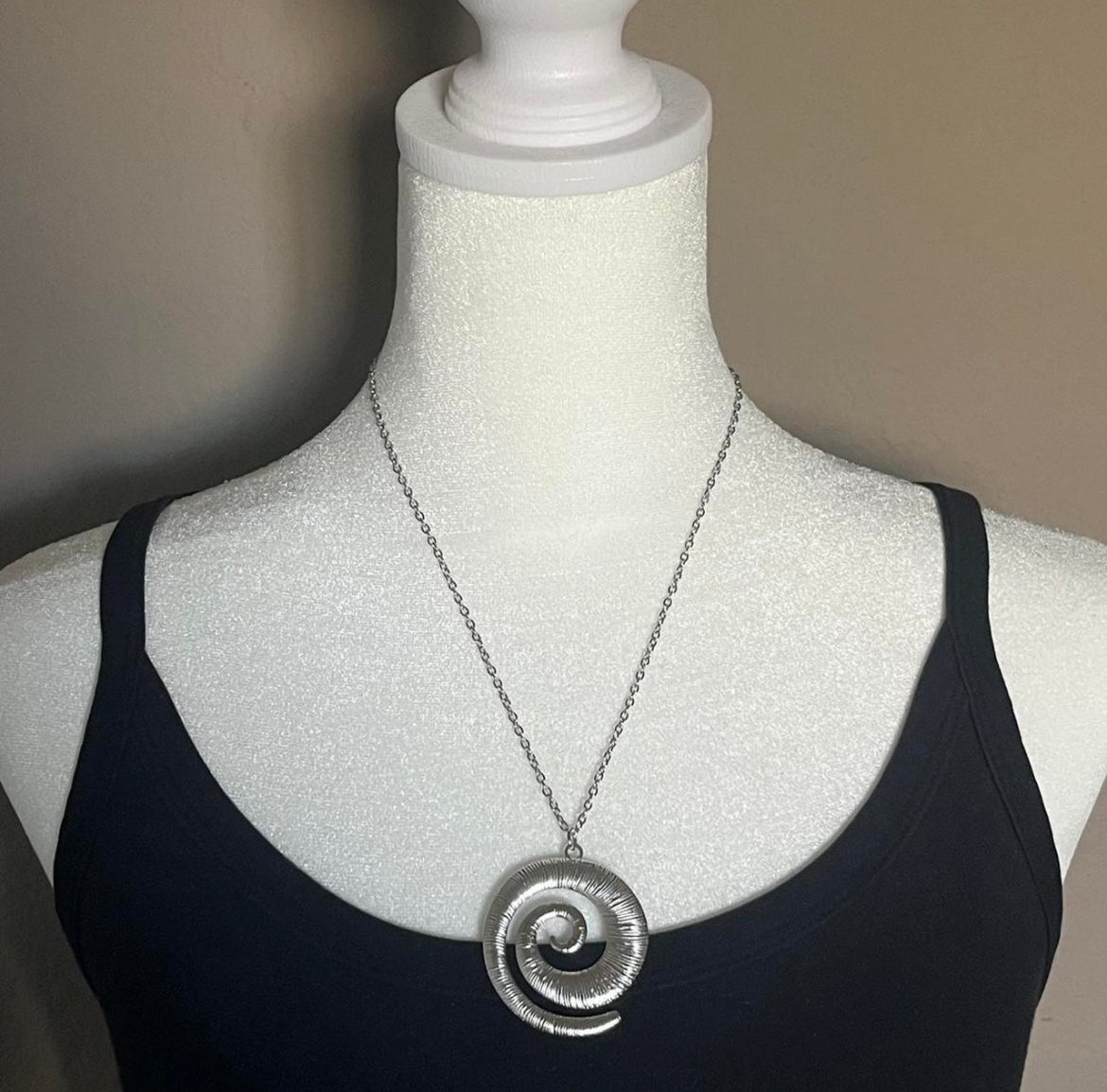 The Spiral Statement Necklace