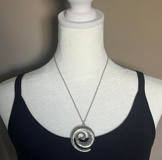 The Spiral Statement Necklace