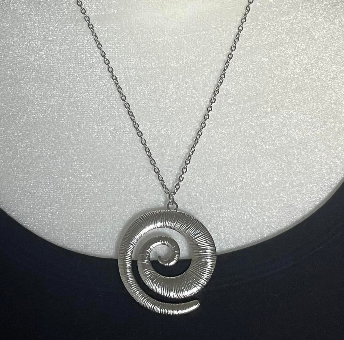 The Spiral Statement Necklace