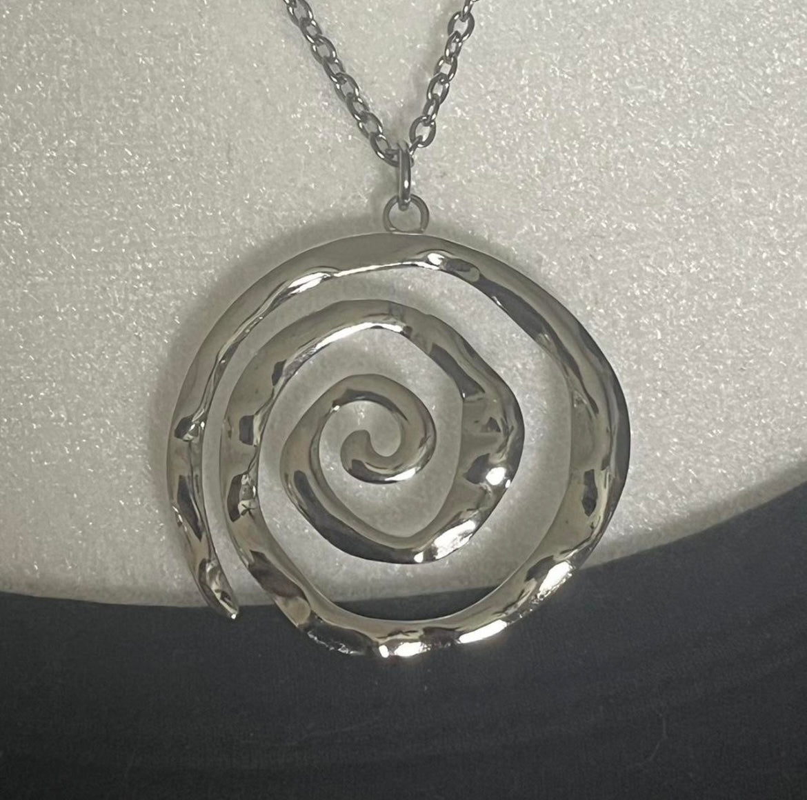 The Swirl Statement Necklace