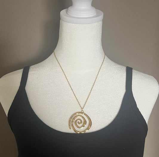 The Swirl Statement Necklace