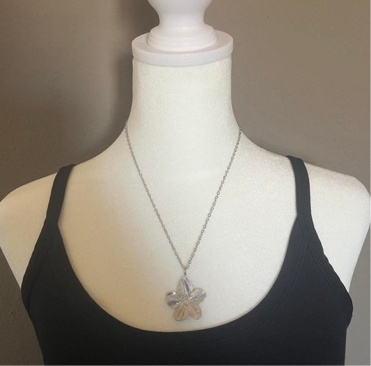 The Hibiscus Flower Pendant Necklace