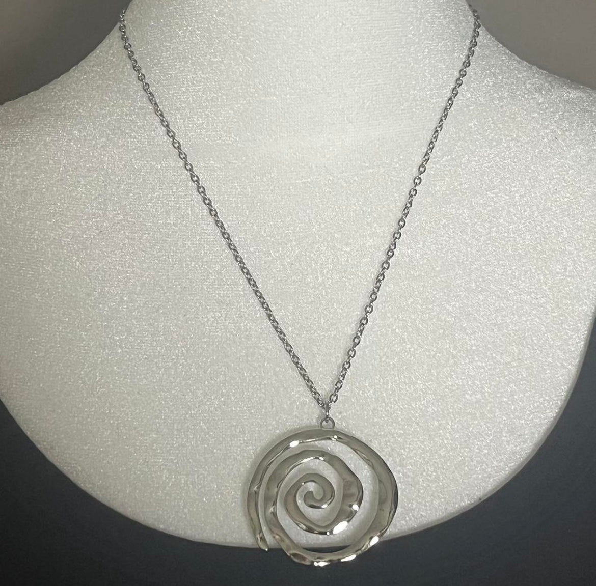 The Swirl Statement Necklace