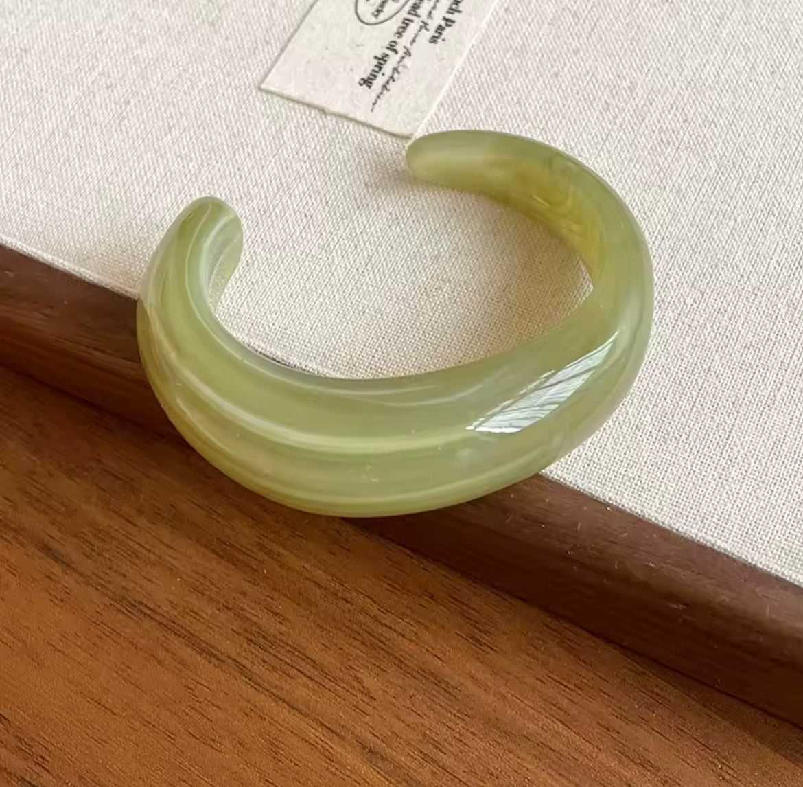 Green Vintage Cuff Bangle