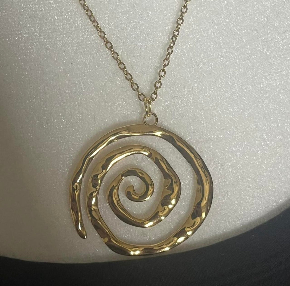 The Swirl Statement Necklace